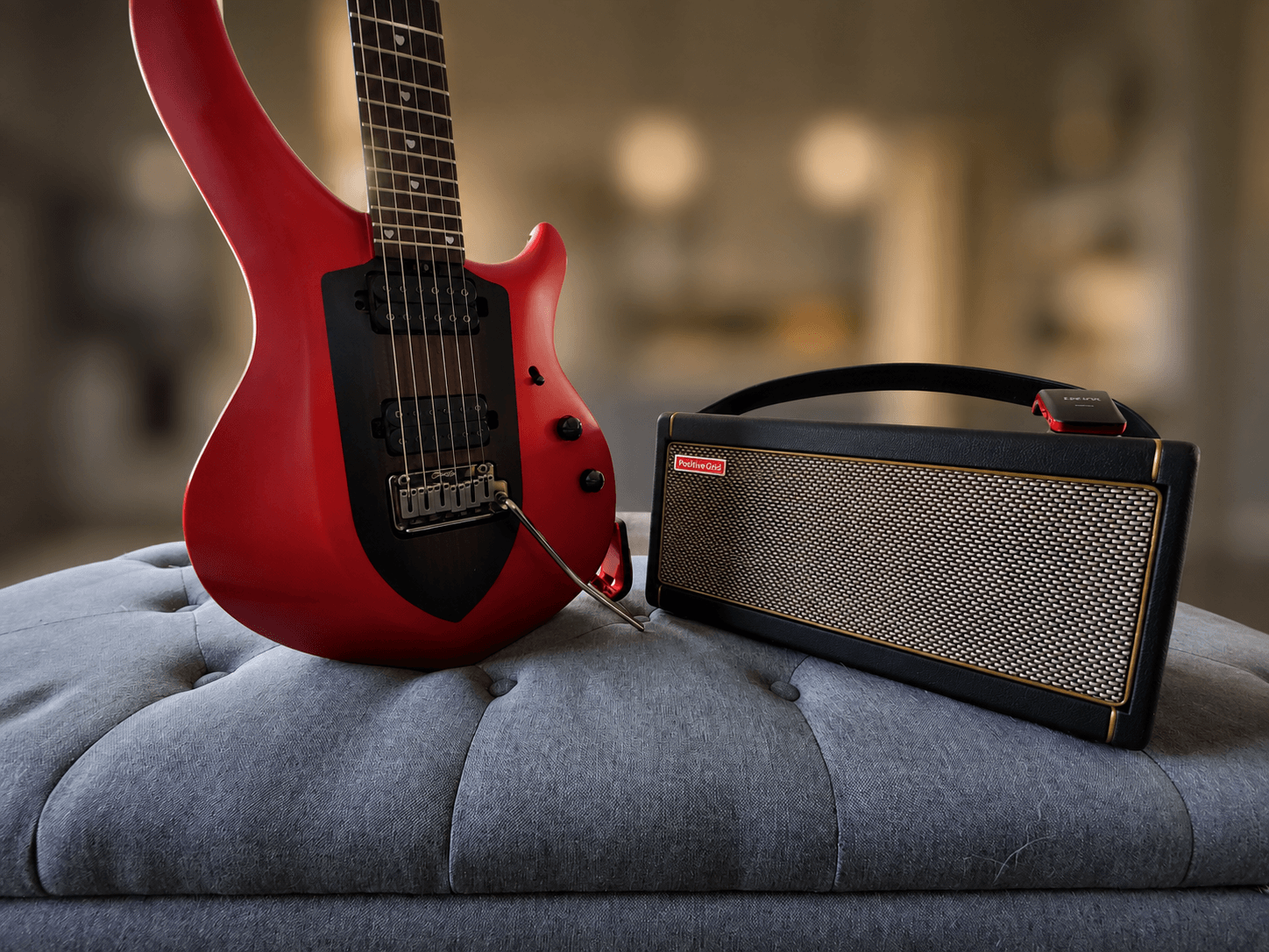 Guitar and amplifier